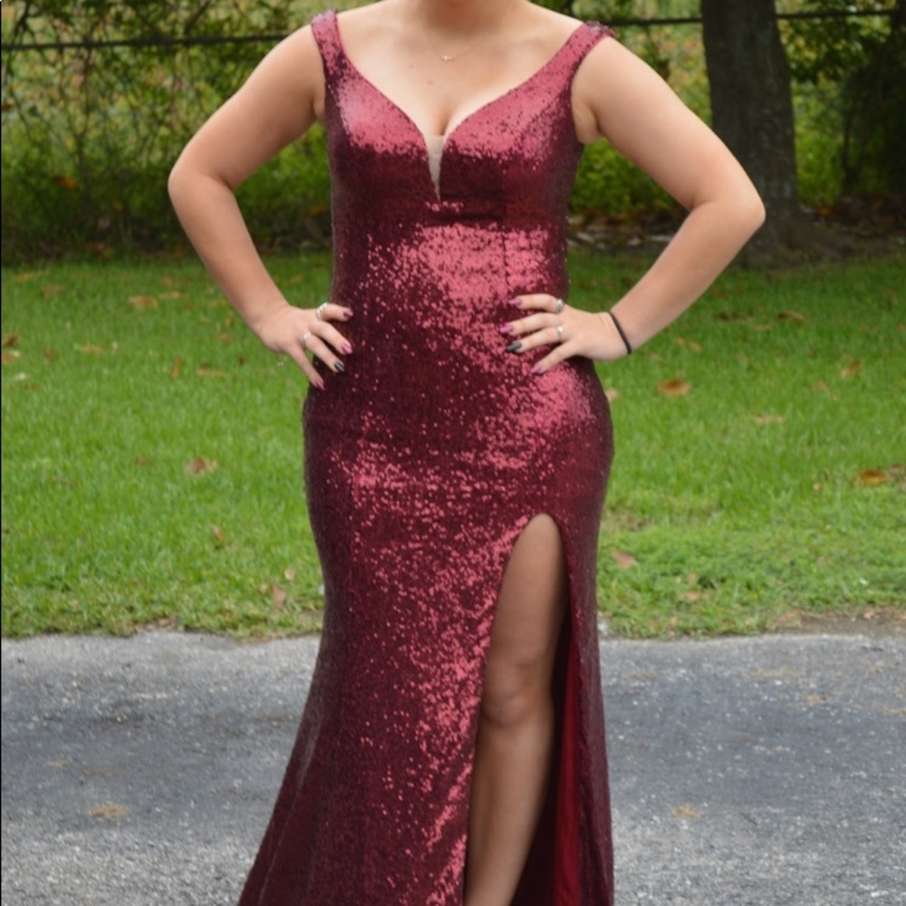 Maroon dress